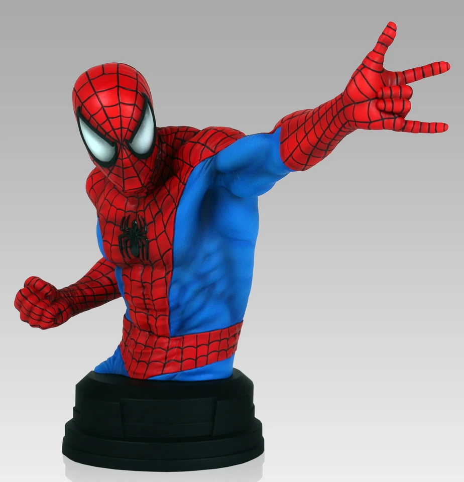Mini Busto Gentle Giant Spider-Man 890/1200 Clásico Traje Rojo y Azul NUEVO SELLADO Foto 2 de 4