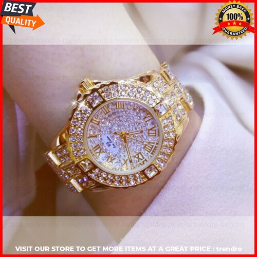 Reloj De Pulsera Para Mujer Oro Lujo De Cristal Relojes Con Diamantes Relojes - Bild 2 von 15