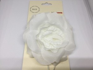 Clip John Lewis Ladies Corsage Feather Flower Open Peony Dark Coral