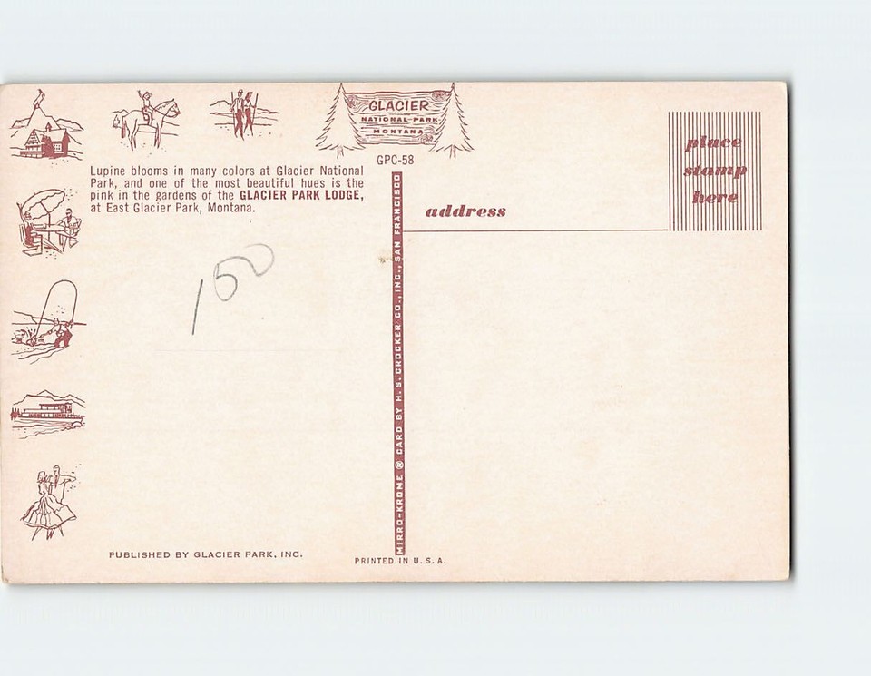 Postcard Glacier Park Lodge at East Glacier Park Montana USA eBay