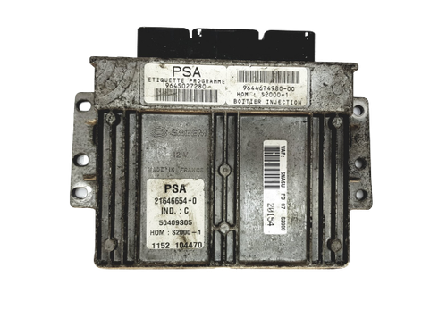 Calculateur Moteur PSA S2000-1 Décodé – IMMO OFF, Prêt à Démarrer (21646654-0, 9645027280, 9644674980)