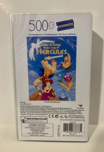 Hercules Blockbuster Video 500 Piece Movie Poster Puzzle Walt Disney Vhs New Ebay