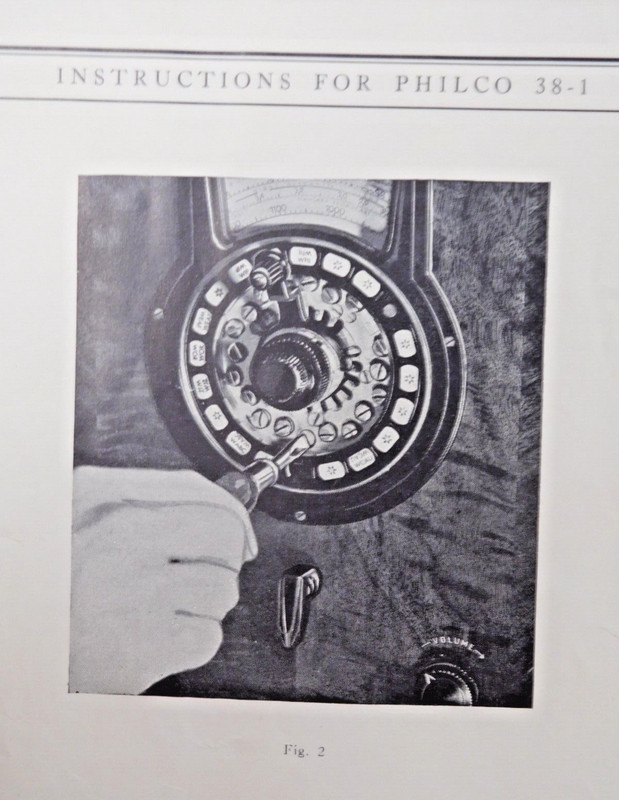 89 Yrs Old - 1937 – Philco 38-1 Telephone Dial AM / Shortwave Receiver - 8 Pages