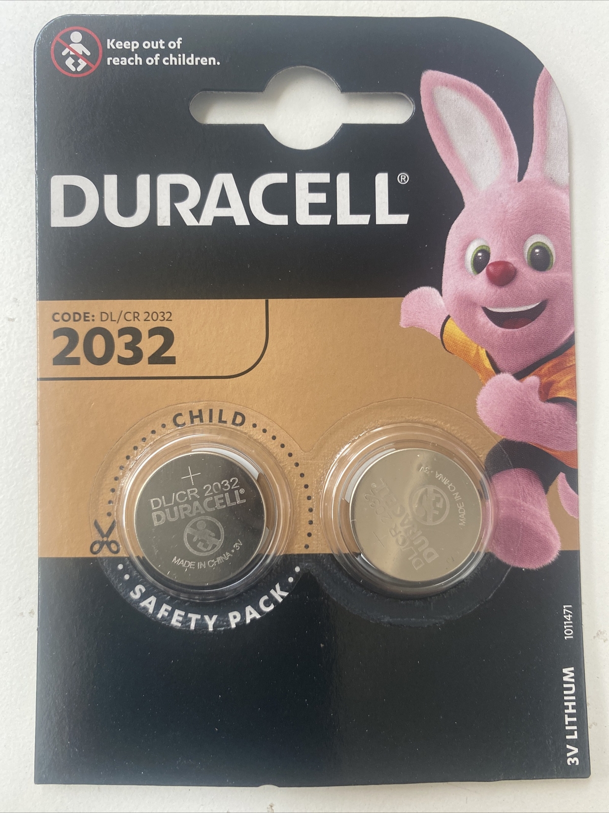 PILE BATTERIE A BOTTONE  DURACELL CR2032 DL2032 LITIO 3V Confezione 10x2 2032=20