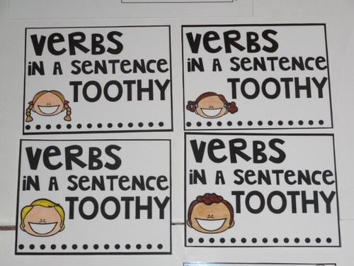 Educational Parts Of Speech Verbs Activity Set Primary Level Laminated Brand New - Picture 3 of 11
