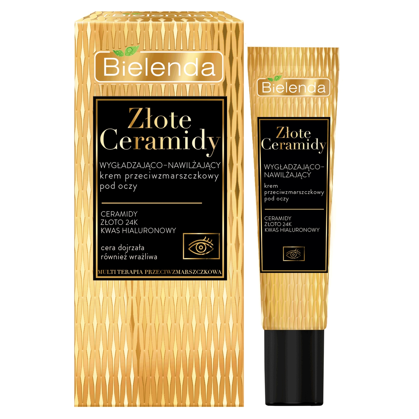 Bielenda Golden Ceramides Moisturising  Anti Wrinkle Smoothing Eye Cream 15ml