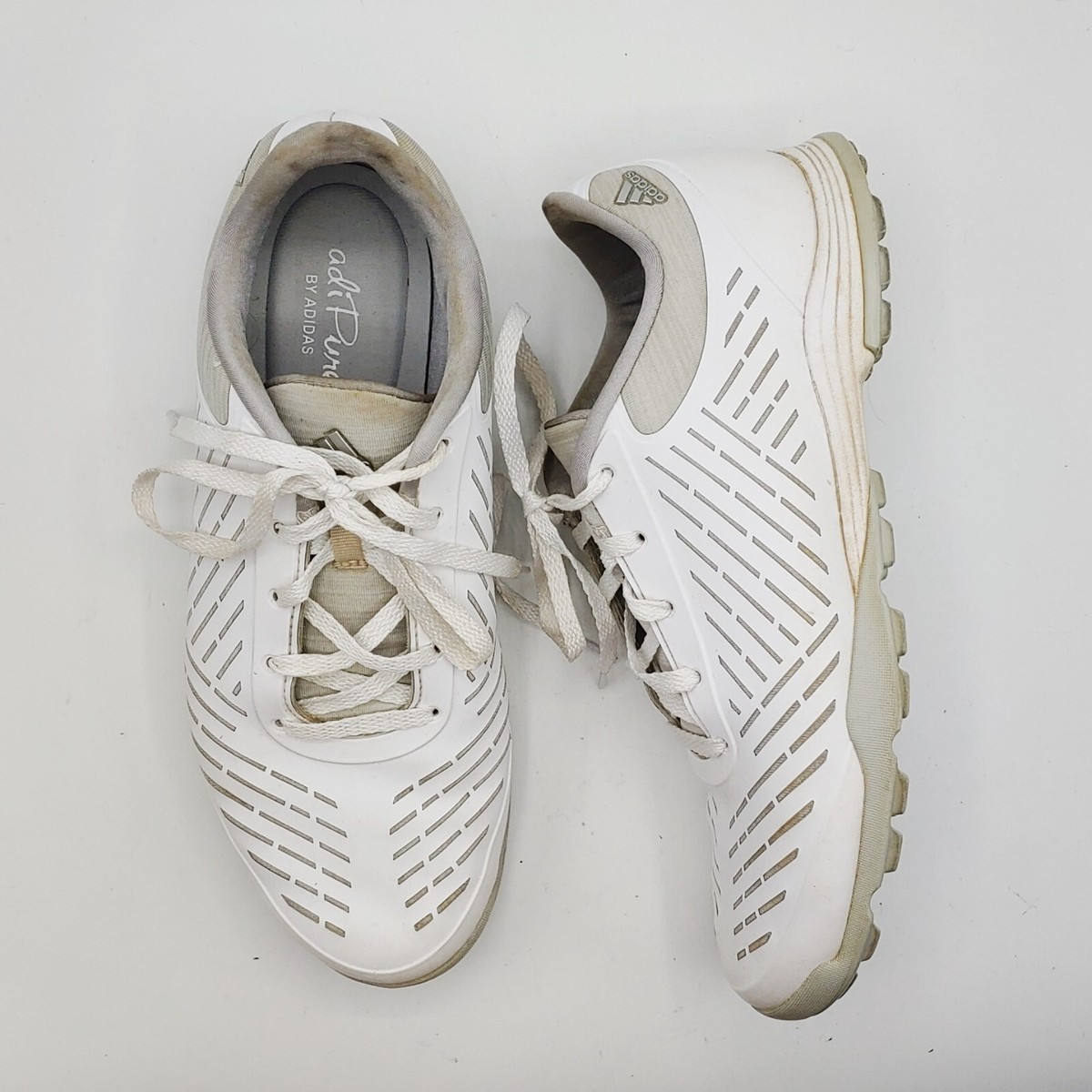 Adidas W Adipure Sport womens White Spikless Golf Shoes