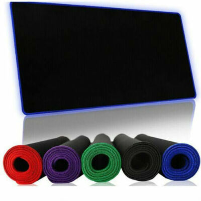 Non-Slip Mouse Pad Stitched Edge PC Laptop For Computer PC Gaming Rubber 23.6''