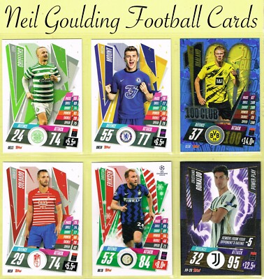 Topps Match Attax 2020-21   UEFA CHAMPIONS / EUROPA LEAGUE   Karten (Clubs C bis J)