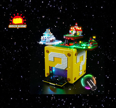 Brick Shine-GC light kit for Lego Super Mario 64 Question Mark Block  71395(NEW) UK - Main Image