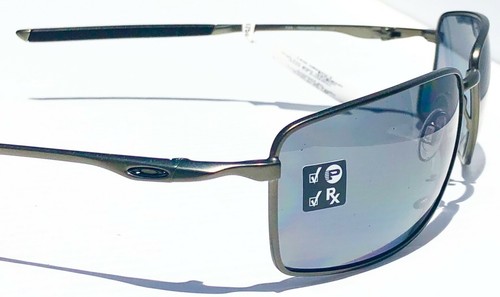 NEW Oakley Square Wire Carbon POLARIZED Grey Lens Sunglasses 4075-04 - 第 9/12 張圖片