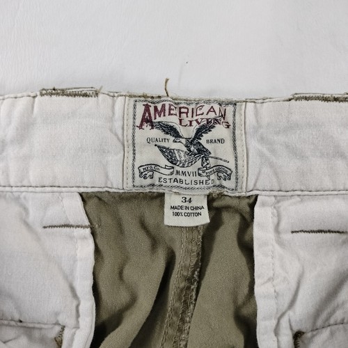 NWT American Living Tan Khaki Cargo Shorts Mens Size 34 - Picture 5 of 6