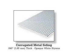 Evergreen 4528 - 0.080" Spacing (2.0mm) - 0.040" (1.0mm) Thick 'Metal Siding' 2