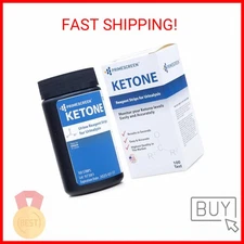 Prime Screen Ketone Test Strips: Testing Ketosis Based on Your Urine, 100 Ketone