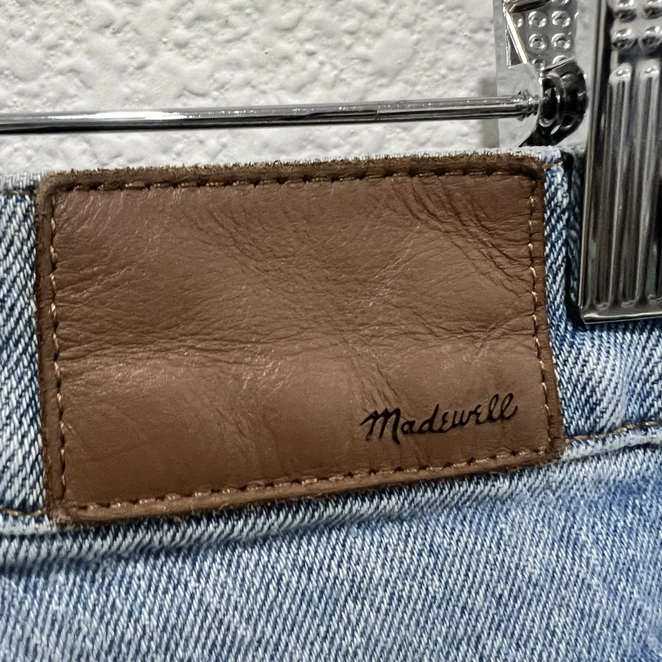 Madewell Jean Women Light Wash Distressed Raw Hem Perfect Vintage Jean 26 Petite - Image 4 of 4