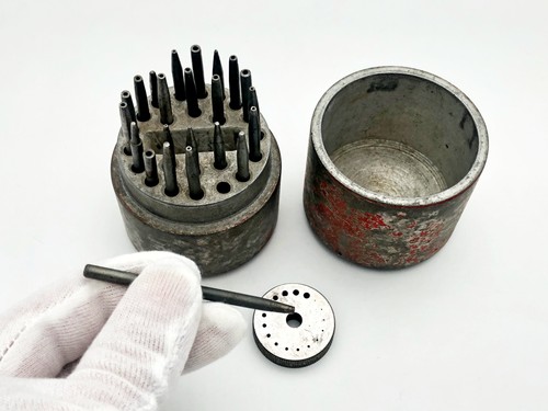 Anvil Holed & Punches for Watch Repair Vintage Soviet Watchmakers Tools USSR - Picture 2 of 12