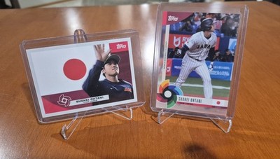 2023 Topps WBC Global Stars Flags of a Nation #F-10, #5 Shohei Ohtani Card Set