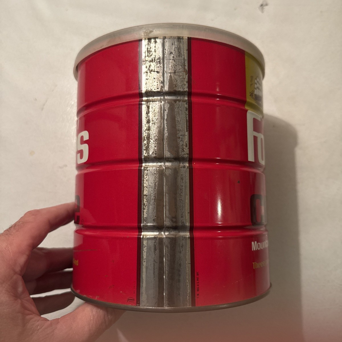 Vintage 1960s Folger's 3 lb Coffee Drip Grind Empty Tin | eBay