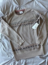 Faze 1 Kids Beige Patterned Crewneck Sweater