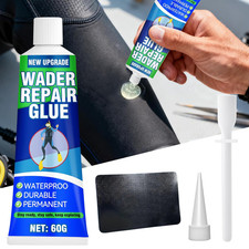 Wader Repair Glue, Flexible Wader Patch Kit, Fast-Drying, Waterproof, Dries Clea