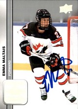 Emma Maltais Signed 2023 Upper Deck Canada Women card PWHL Toronto Sceptres