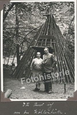 4x Foto BAD ESSEN Köhlerhütte, beim Tennisplatz, Bauer mit Viehwagen Sept. 1930