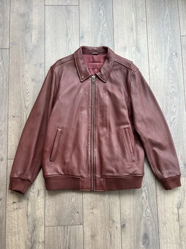 First MFG Motorcycle Leather Bomber Jacket XL video thumbnail