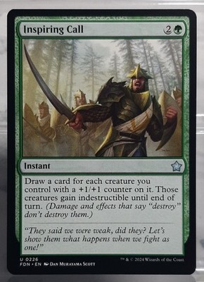 Magic- Inspiring Call - Uc/Spontanzauber - Magic: The Gathering Foundation EN/NM