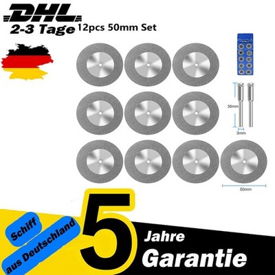 10x Diamant Trennscheibe 50mm Glas Metall Schleifscheibe für Dremel Proxxon