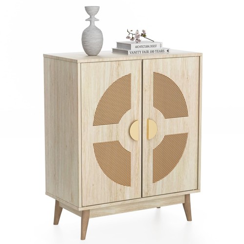 Buffet Cabinet with Storage Sideboard Accent Modern Credenza with Doors & She...