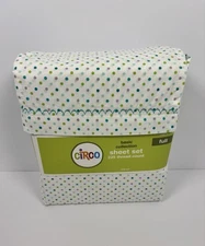 Circo Polka Dot Full Sheet Set Purple Blues Greens Cotton Polyester Blend 225TC