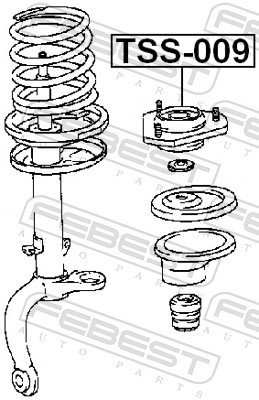Fits FEBEST TSS-009 FRONT SHOCK ABSORBER BACKREST TOYOTA CELICA ST20  ⭐UK Stock⭐