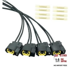 4 Sets 2 Pins Ignition Coil Connector Wiring Harness Pigtail Plug Fit Hyundai