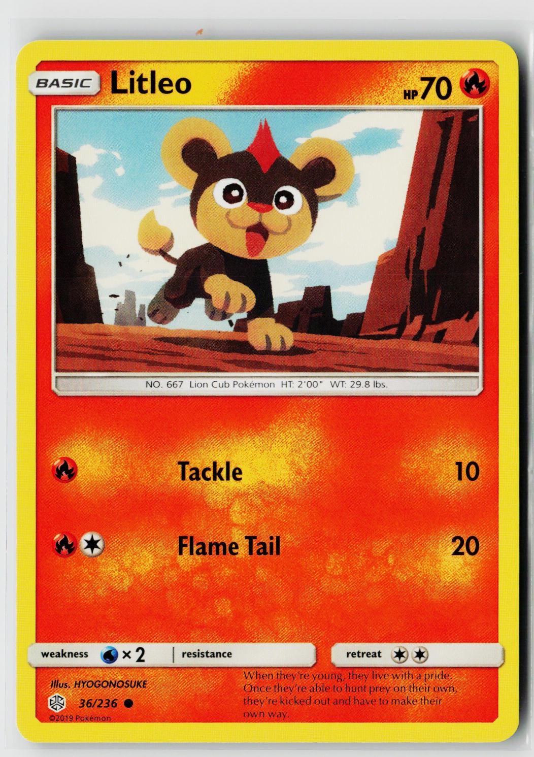 Pokemon SM - Cosmic Eclipse #36/236 Litleo