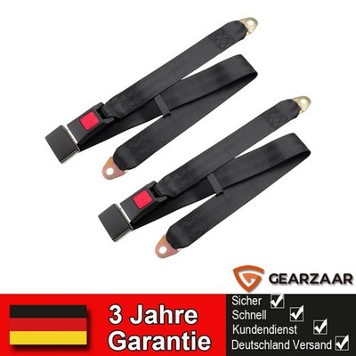 2-Punkt Sicherheitsgurt Beckengurt Mit Schrauben für VW Golf Audi E24 Universal