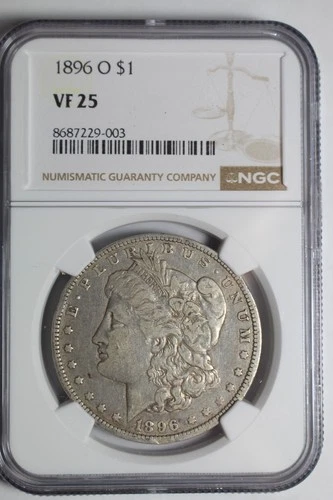 1896 O Morgan Silver Dollar VF25 NGC #003