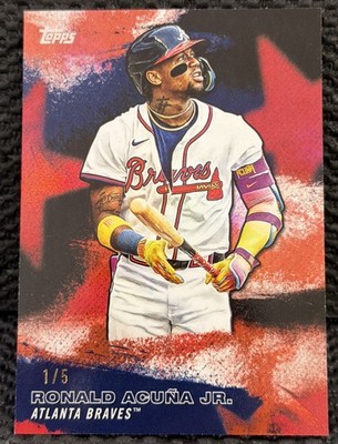 2026 Topps Series 1 Stars of MLB Ronald Acuna JR. Red 1/5 Atlanta 