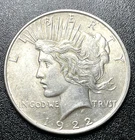 1922 PEACE SILVER DOLLAR --PHILADELPHIA MINT