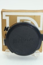 Vintage NIKON F 52mm Snap on Genuine Front Lens Cap Gold Boxed Japan
