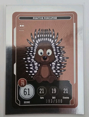 Positive Porcupine | Veefriends Series 2 | Compete & Collect VERY RARE | 93/500