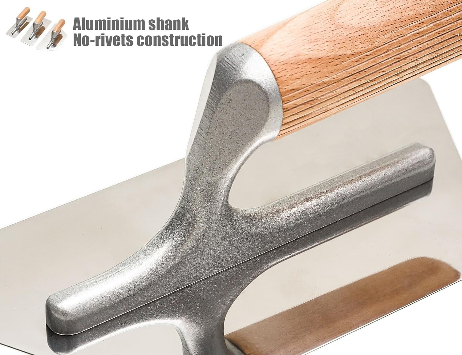 Polished Stainless Steel Venetian Plaster Trowel Set 3 PC Paint Plastering Tools