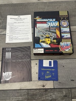 Indianapolis 500 Teile IBM 3,5'' Disc Floppy Vintage 1989 Rennspiel