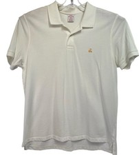 Brooks Brothers 1818 Mens Sz XXL White Cotton Knit Golf Polo Shirt F8 NW/OTs