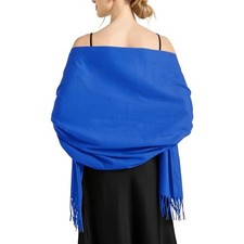 Pashmina Scarf for Women, Soft Pashminas Shawls and Wraps for N Royal Blue
