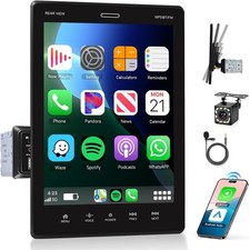 1 DIN Apple Carplay Autoradio Bluetooth Android Auto Mit 9,5" Bildschirm AUX