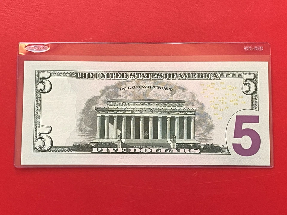 NEW 2021 $5 DOLLAR BILL -NOTE ( DALLAS K ) Uncirculated - Image 3 of 3