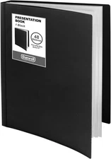 Dunwell Presentation Binder 48-Pocket, Displays 96 Pages, Black 