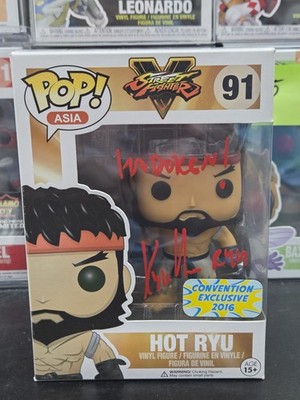 Funko Pop! Hot Ryu #91 Con Exclusive Signed By Kyle Herbert