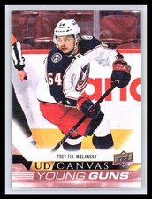 2022-23 Upper Deck #C101 Trey Fix-Wolansky Canvas YOUNG GUNS Rookie Card RC