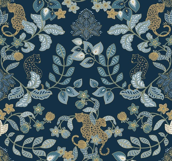 Yk72133_Scott Living3 Abstrakt, Brushstroke TüRkisblau Fine Decor Tapete-image